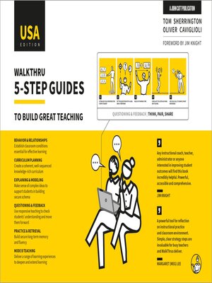 cover image of WalkThru 5-step guides to build great teaching (USA Edition)
